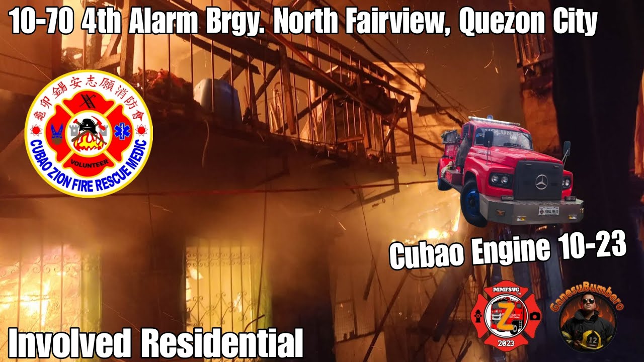 10-70 4th Alarm Brgy. North Fairview, Quezon City | Cubao Engine 10-23 | 12-12-25