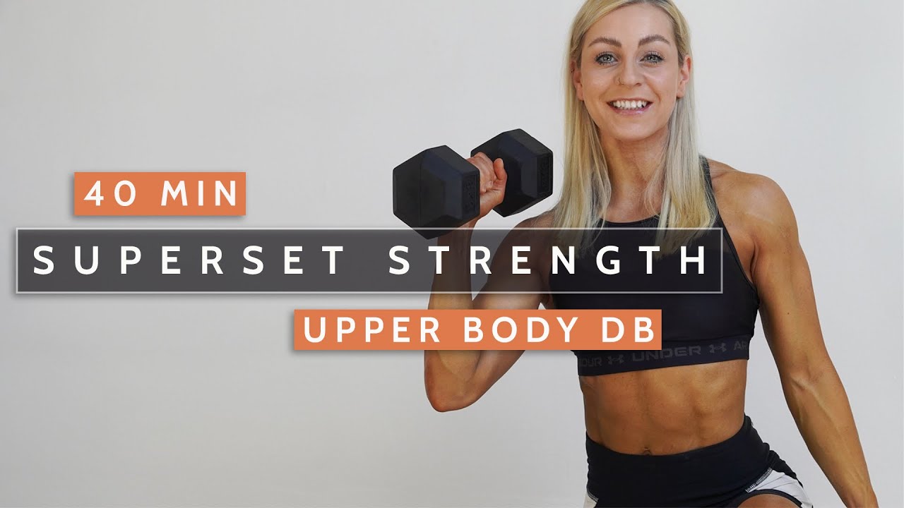 40 MIN INTENSE UPPER BODY - Dumbbells | Build & Burn | Sweaty Strength - (#HYBRIDCHALLENGE DAY 11)