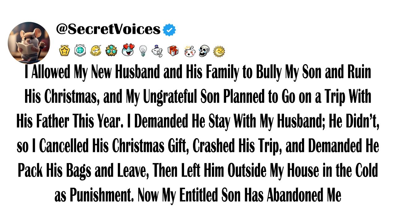I Allowed My New Husband and His Family to Bully My Son and Ruin His Christmas, and My Ungrateful...