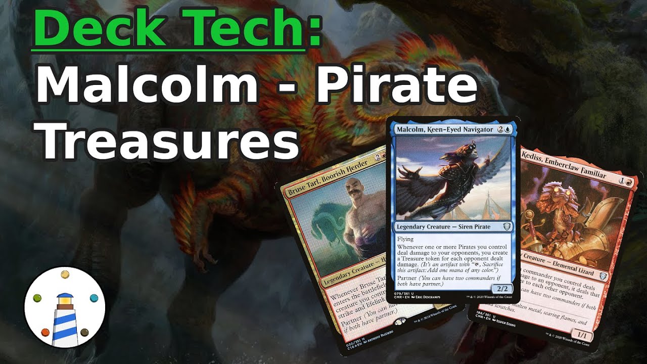 Commander Dual Deck Tech - Malcolm + Kediss / Bruse pirate treasures (010)