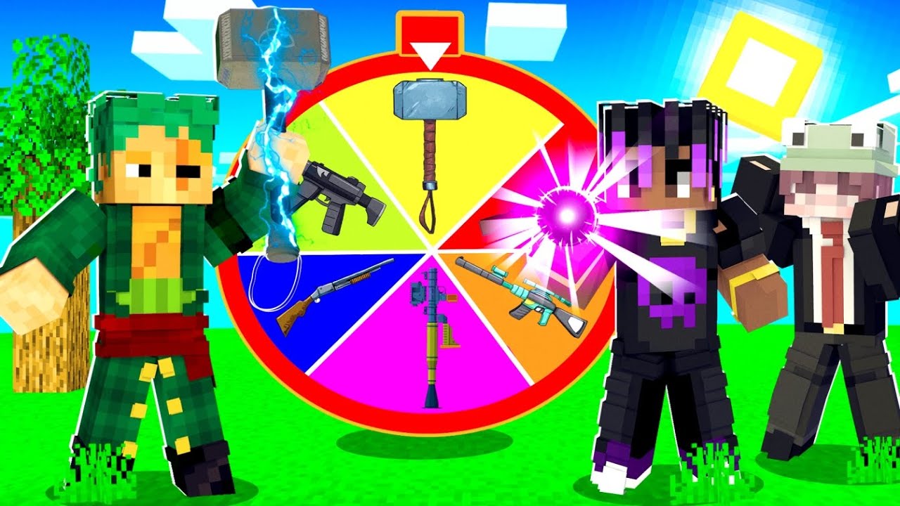 The ROULETTE OF OP WEAPONS in Minecraft 🤯