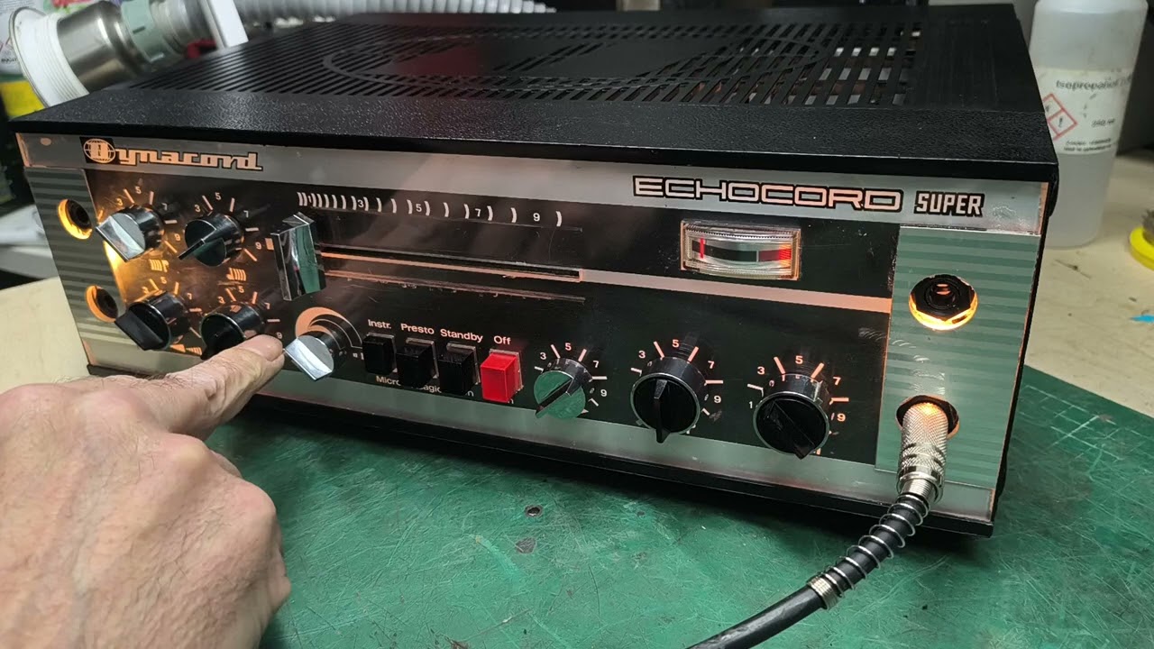 Dynacord S75 tape echo OVERHAULED and MODIFIED