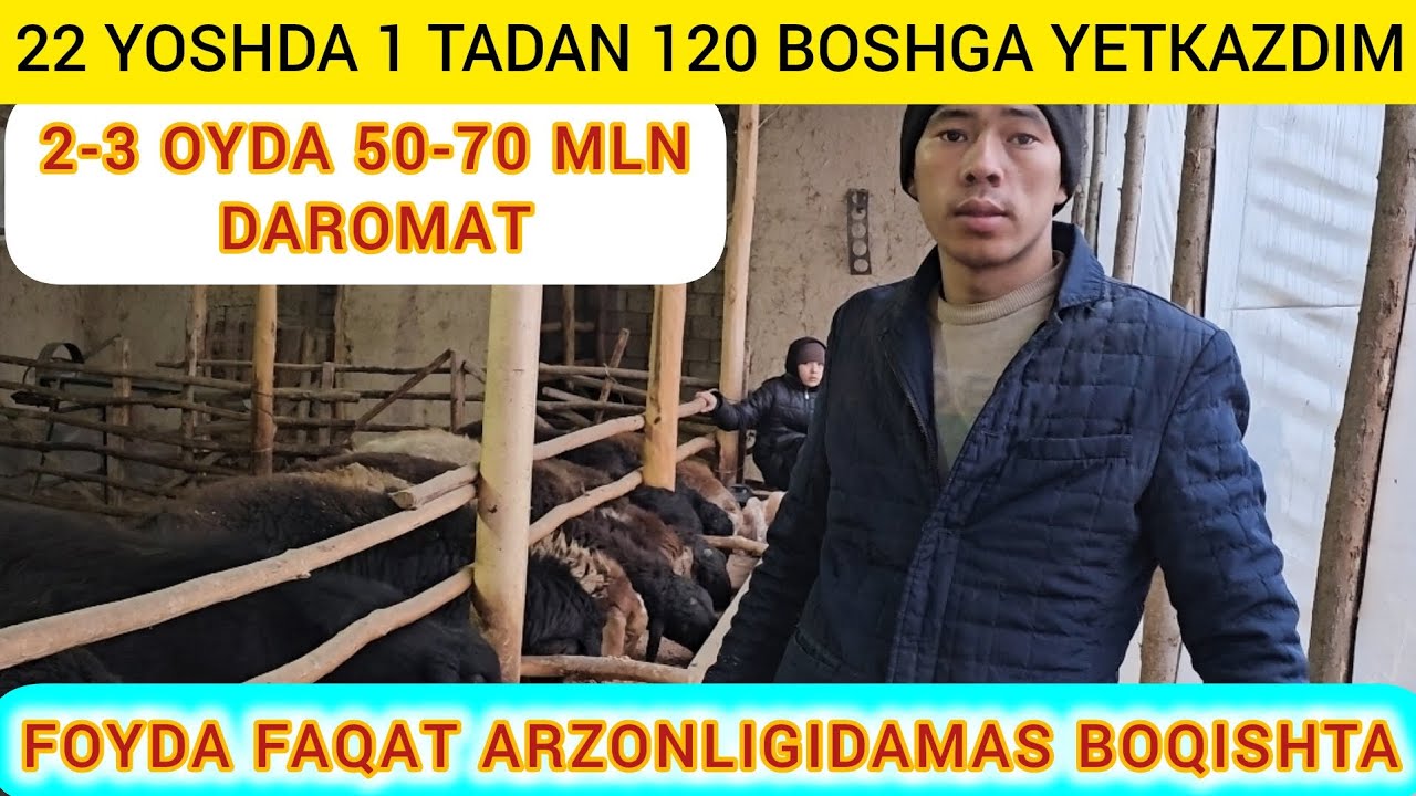 22 YOSHDA 120 BOSH INSHA ALLAH YANA 1000 BOSH BO'LADI