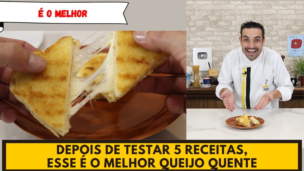 Esse é simplesmente O MELHOR QUEIJO QUENTE QUE VOCÊ VAI FAZER NA SUA VIDA