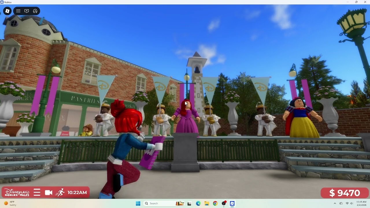 The Royal Gathering on Disneyland Wales Roblox (Stage Right)