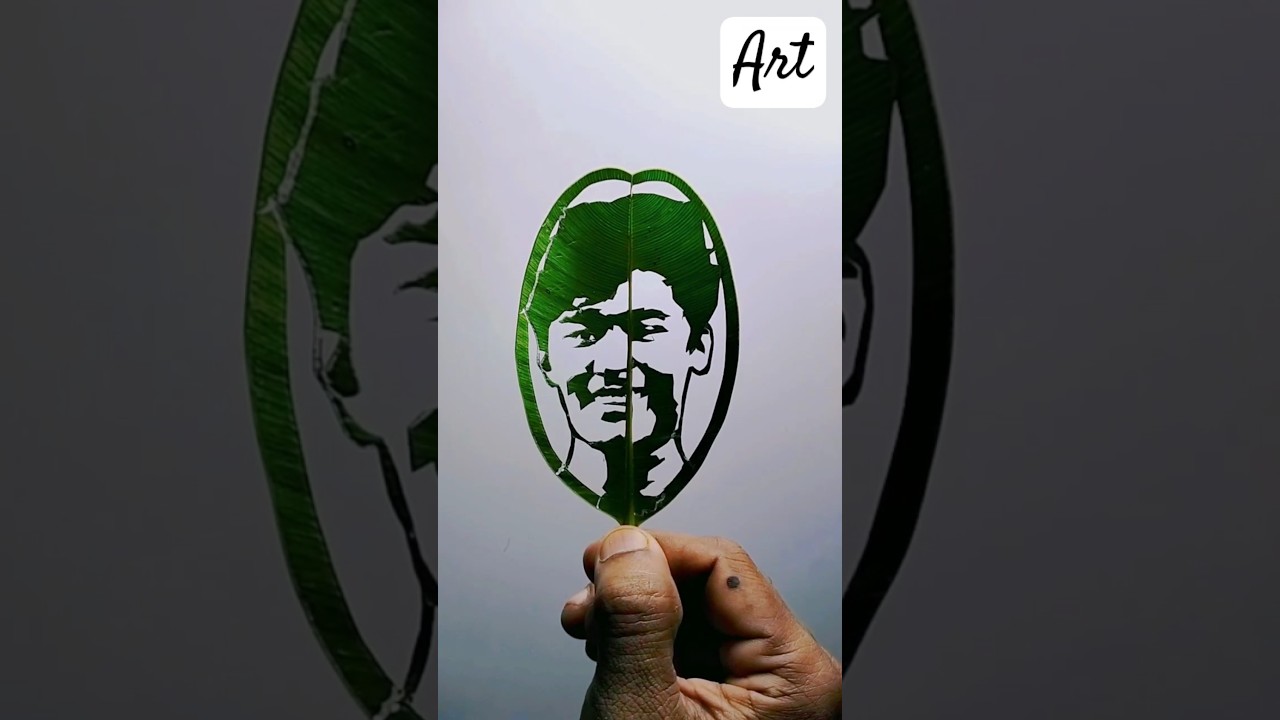 Leaf Carving Art by Vaibhav Suryawanshi | Nature Meets Creativity #art #vaibhavsuryavanshi