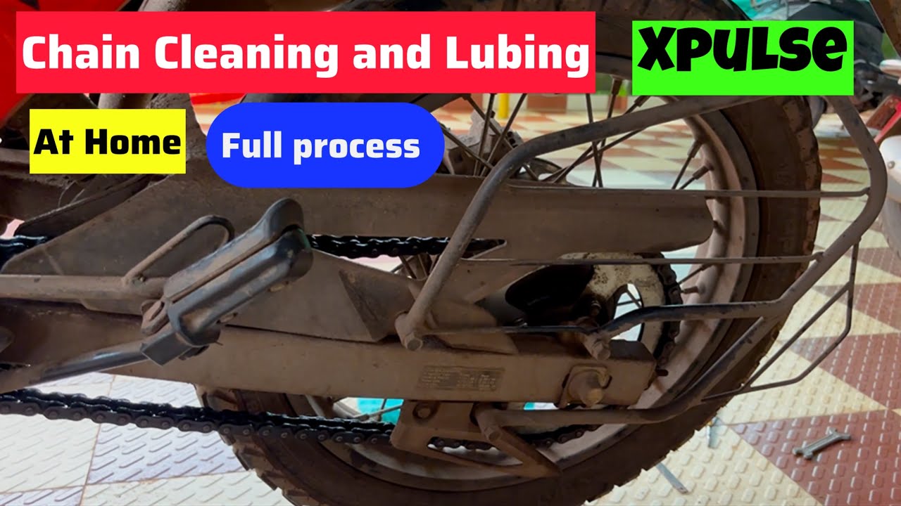 Bike Chain Cleaning and Lubing full process | Bike chain lube , Xpulse chain Lube 