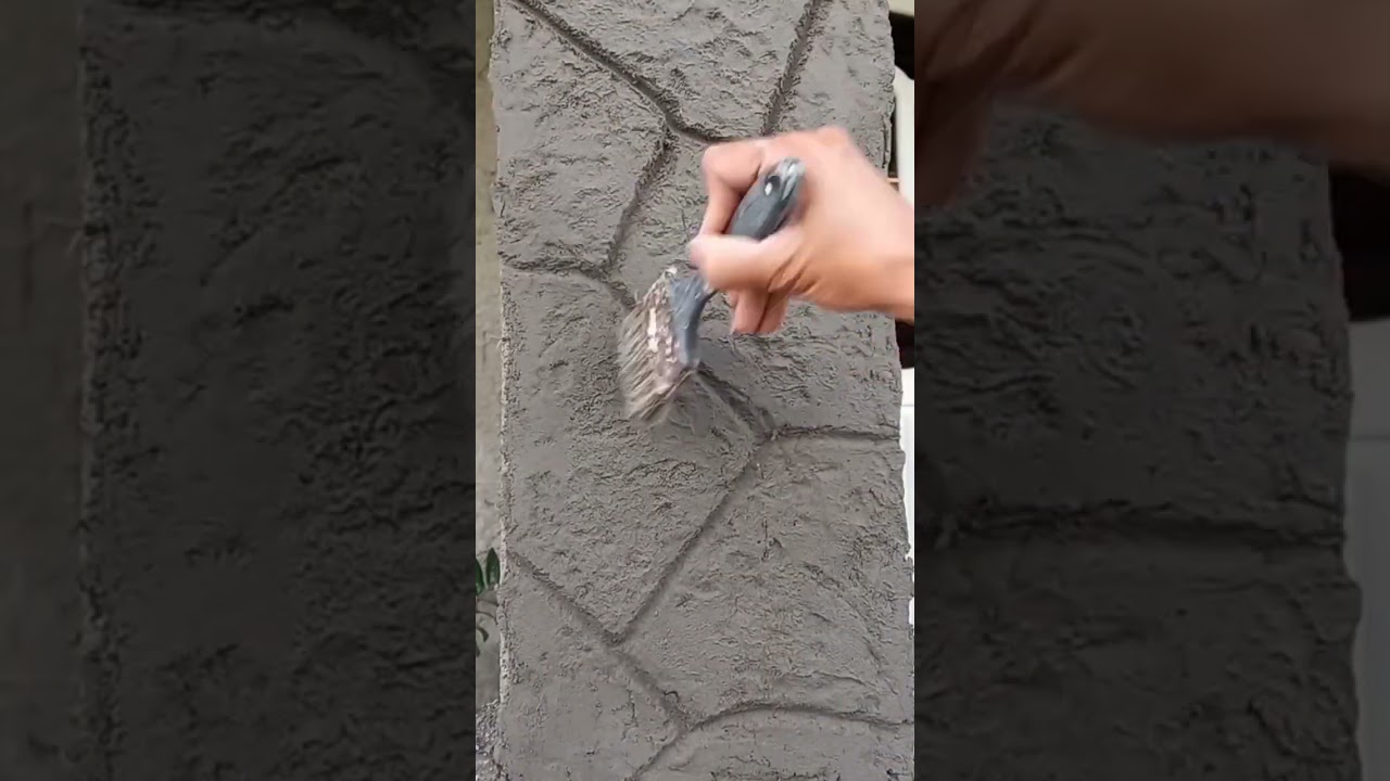 EFEITO PEDRA FEITO COM CIMENTO