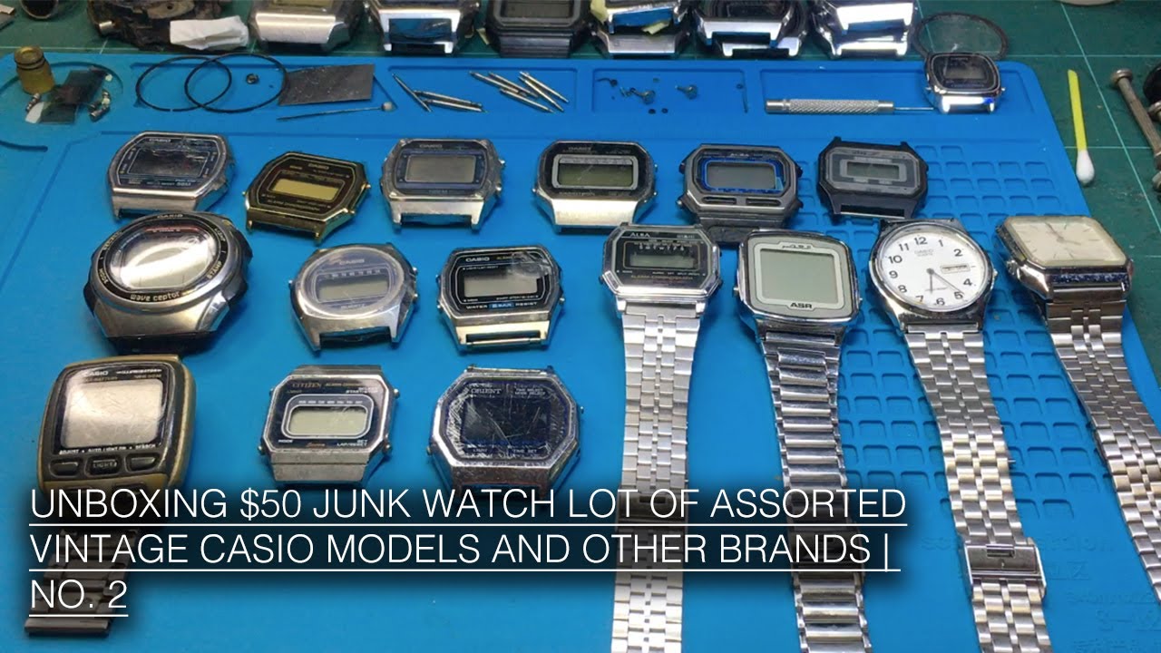 UNBOXING $50 JUNK WATCH LOT OF ASSORTED VINTAGE CASIO MODELS FROM A LOCAL SUPPLIER. | NO.2 PURCHASED