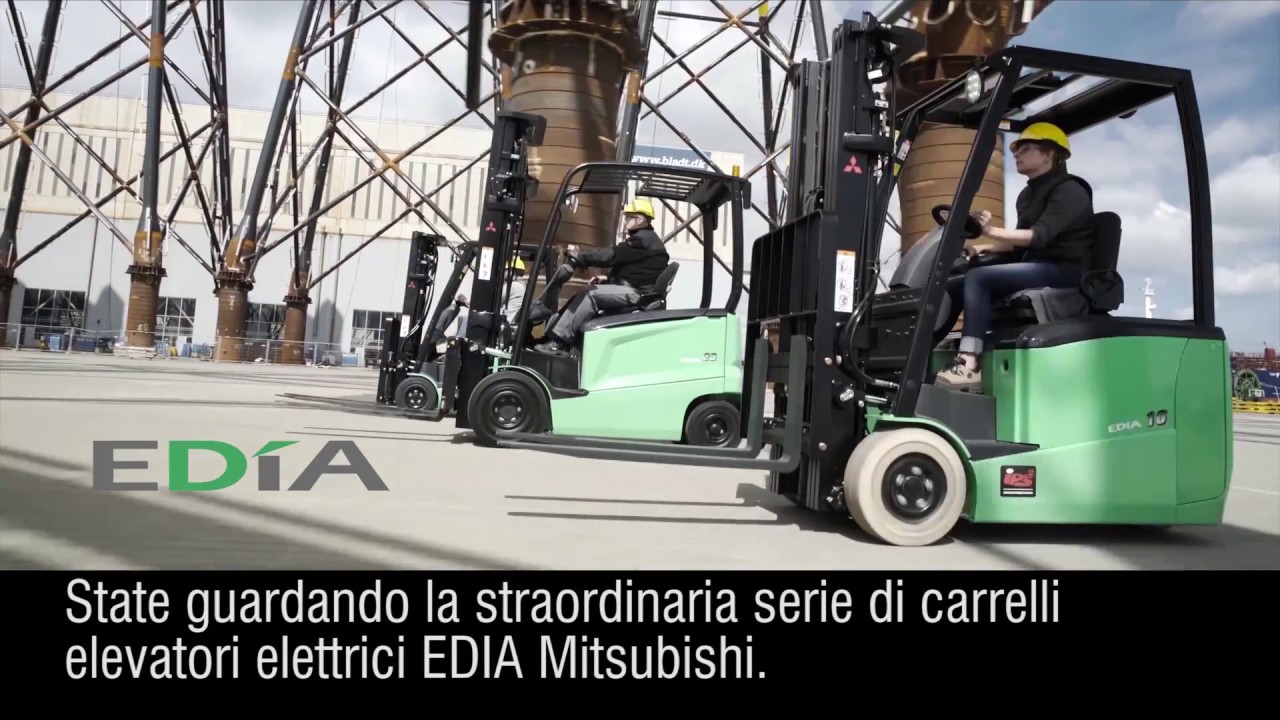 EDiA Mitsubishi: i carrelli elevatori elettrici preferiti a livello mondiale.