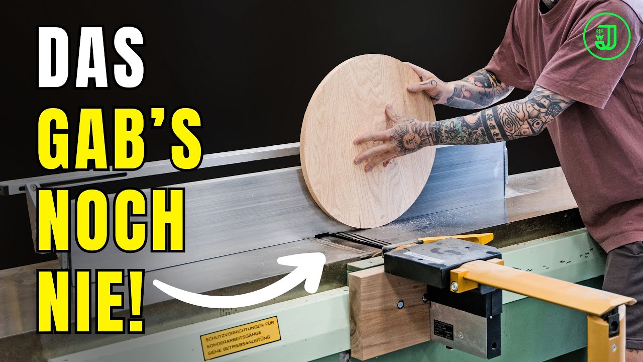 So kannst du PERFEKTE KREISE aus Holz herstellen - mit der ABRICHTE! 🤯🤩 | Jonas Winkler