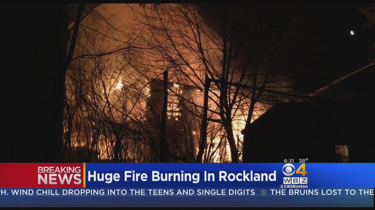 Rockland Homes Evacuated As Abandoned Factory Burns In Huge Fire
