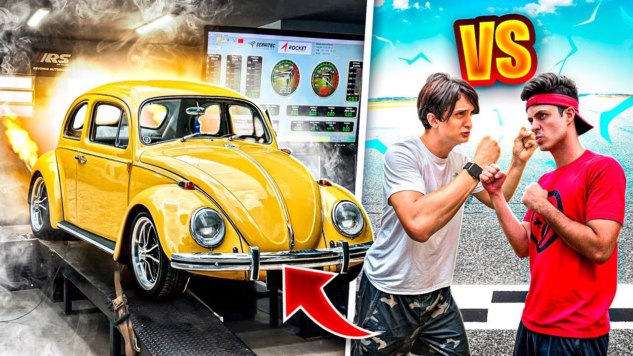 TUNEI O MEU FUSCA PRA GANHAR NO RACHA CONTRA O CYBERTRUCK