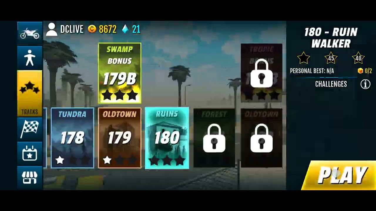 Stunt bike Extreme level 176 & 183# DC LIVE # game #stuntbikeextreme