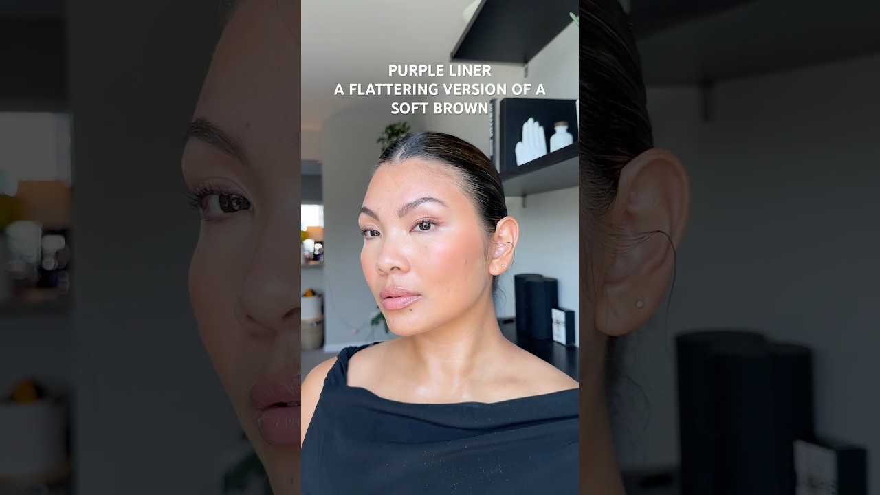 THE DIFFERENCE A PURPLE LINER MAKES TO YOUR LOOK #eyeliner #naturalmakeup
