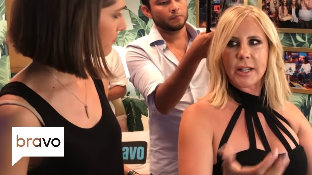 Vicki Gunvalson, Ramona Singer, & Reza Farahan Backstage At WWHL | Bravo