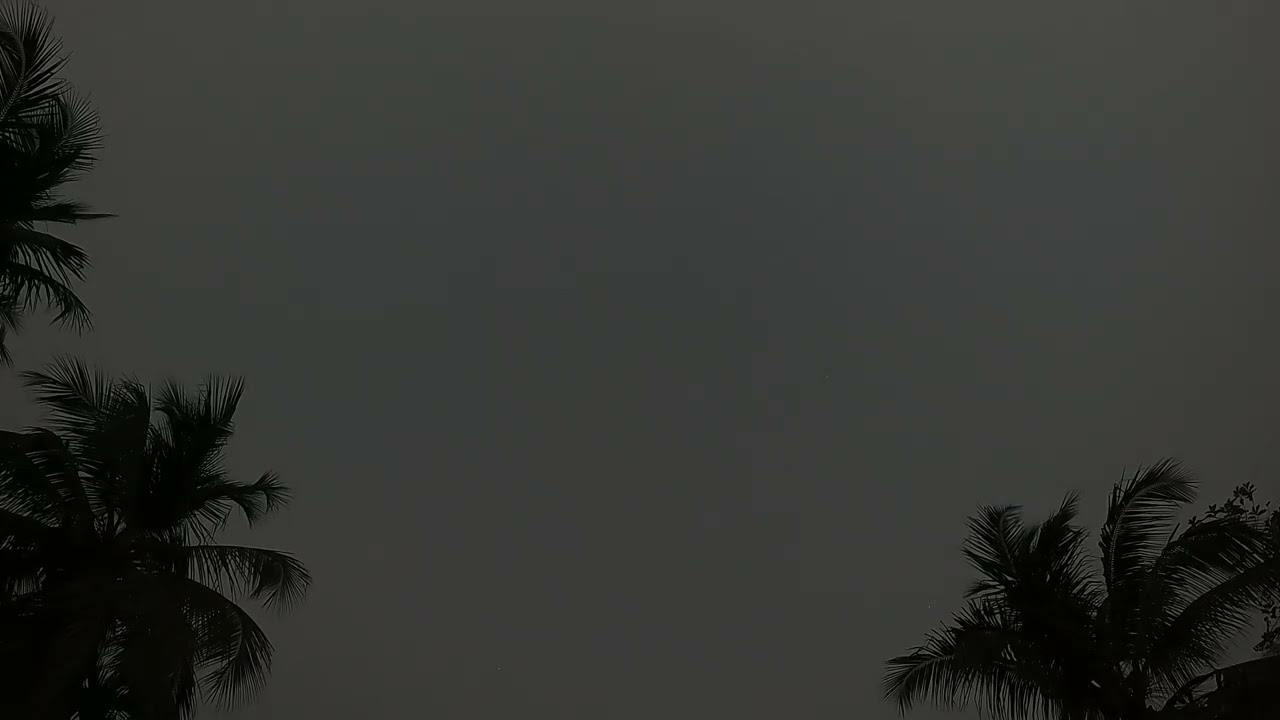 Night lapse 6 pm to 9 pm  in 1:38 minutes 