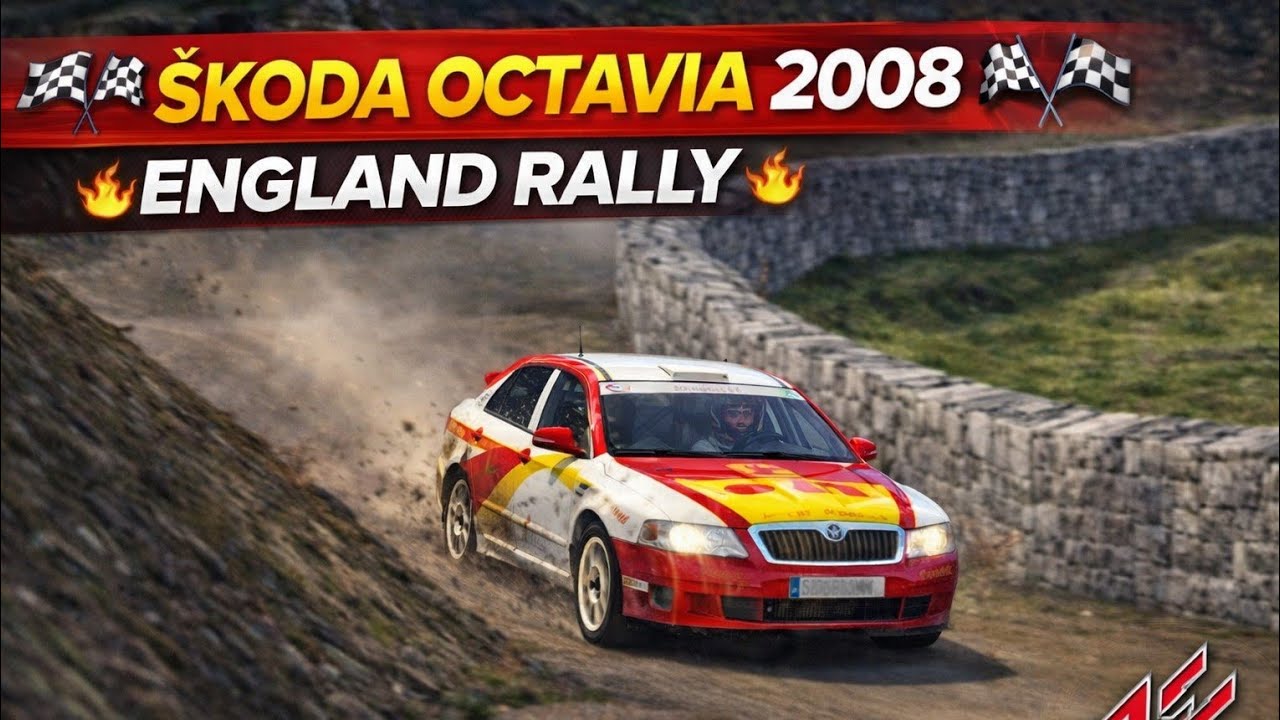 🏁🔥Шкода Октавия 2008г. | Ралли Англии | Ассетто Корса 🔥🏁