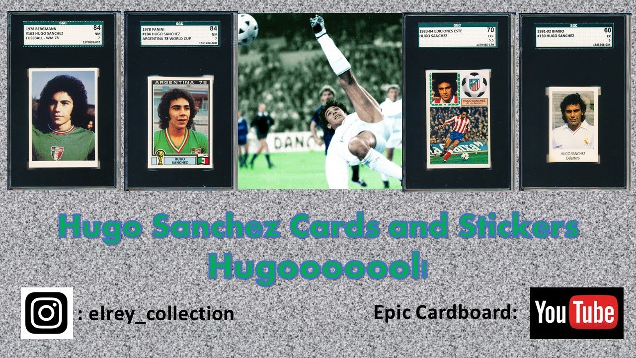 Hugo Sanchez Cards and Stickers