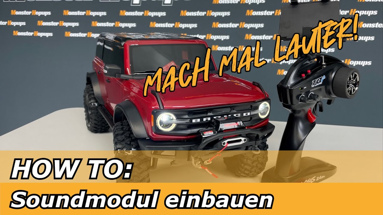 HOW TO: SENSE Soundmodul am TRX-4 2021 Ford Bronco einbauen - Dynamischer Motorsound
