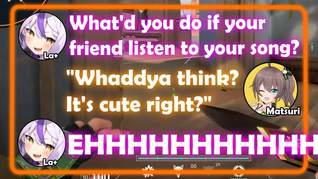 Лаплус в шоке от того, насколько экстравертна Мацури | hololive/engsub