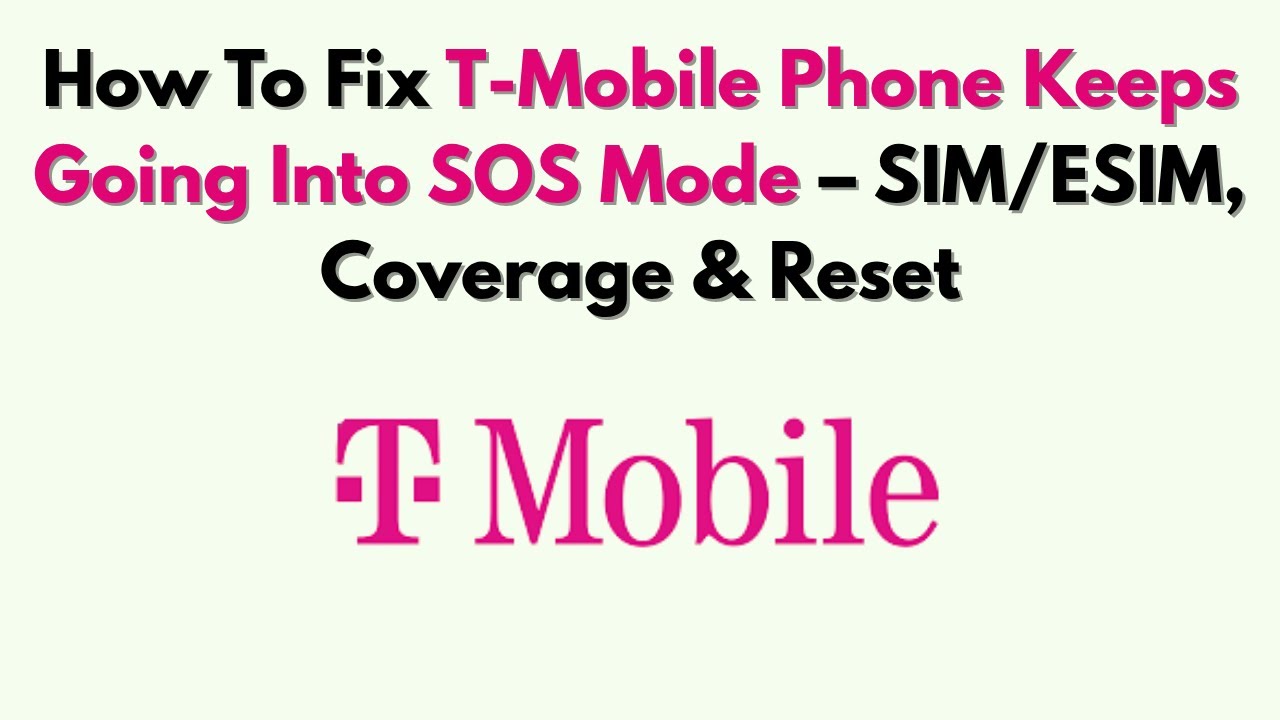 Jak naprawić problem z ciągłym przełączaniem telefonu T-Mobile w tryb SOS &ndash; karta SIM/ESIM, zasię...