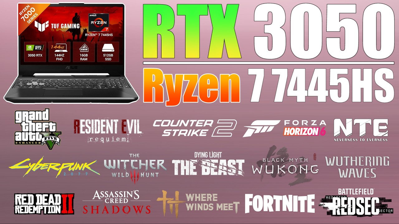 ASUS TUF A15 RTX 3050 + RYZEN 7 7445HS in 2026 &ndash; Worth Buying? (18 Games Tested)