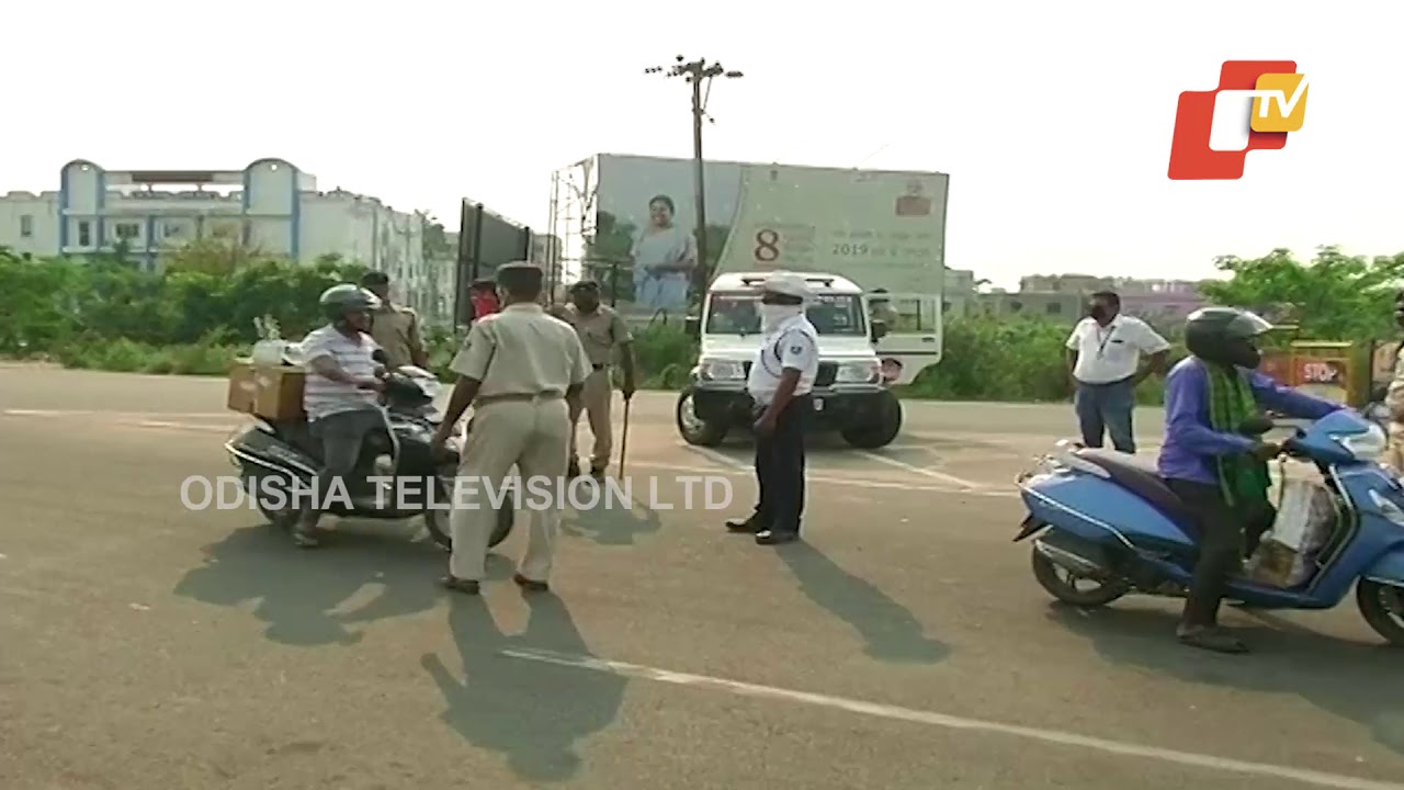 Enforcement Of Lockdown Underway In Bhubaneswar