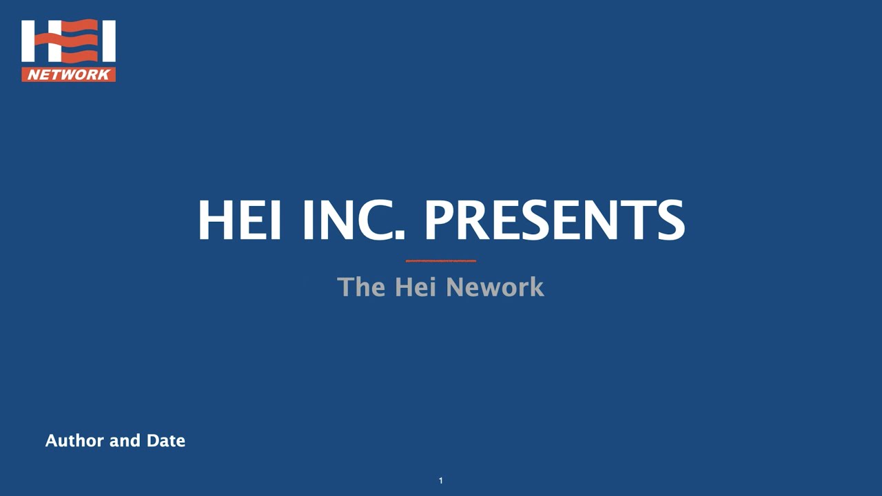 HEI INC PRESNETS THE HEI NETWORK