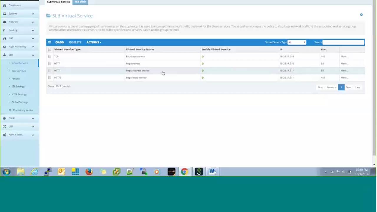 Array/Nutanix Load Balancer Demo for Microsoft Exchange