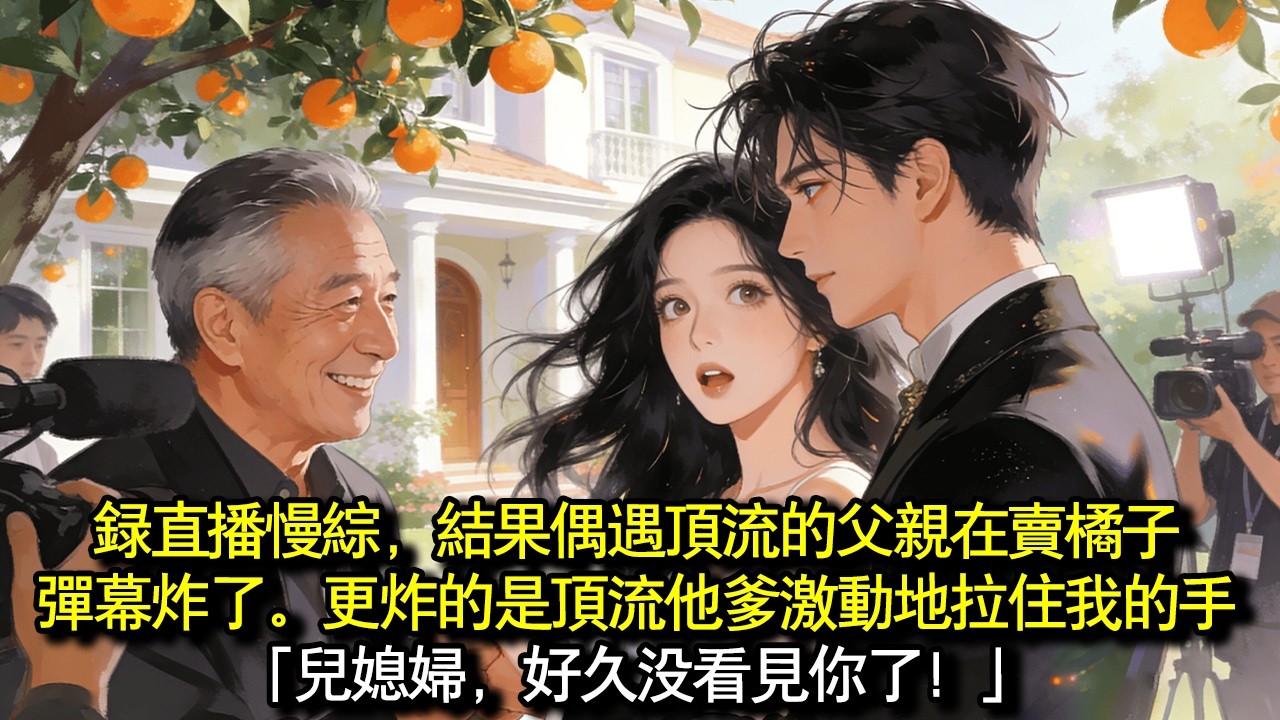 錄直播慢綜，我被打發去買橘子，結果偶遇頂流的父親…在賣橘子。彈幕炸了。更炸的是，頂流他爹激動地拉住我的手：「儿媳婦，好久沒看見你了！」#完結 #愛情 #故事