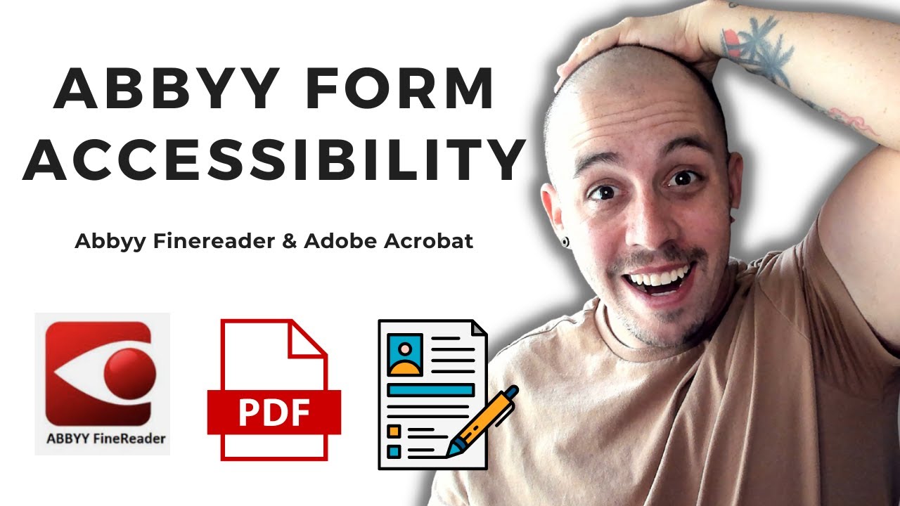 Abbyy Finereader 16 - Create a form | Adobe Acrobat - Make it accessible WCAG