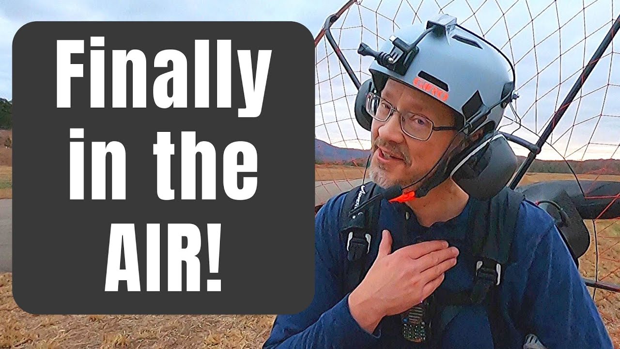 My First Paramotor Flight...Heading For The Ditch!