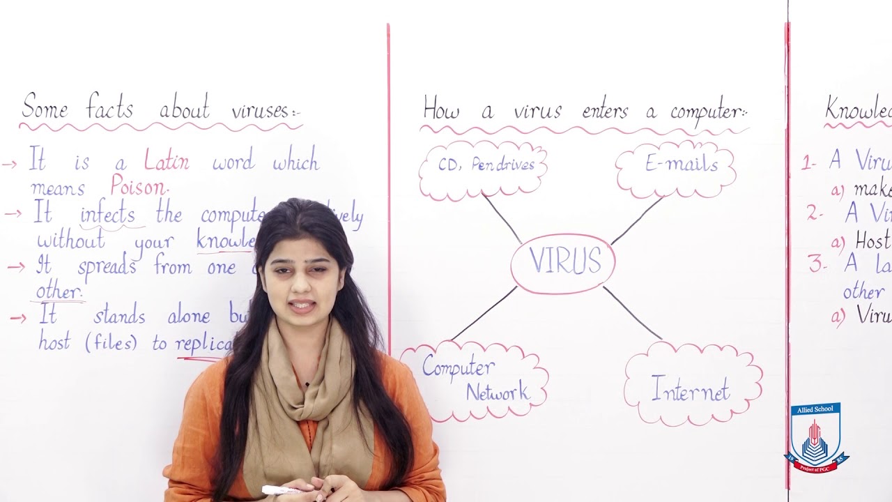 Class 6 - Computer Studies - Chapter 8 - Lecture 1 Introduction to Computer Viruses - Allied