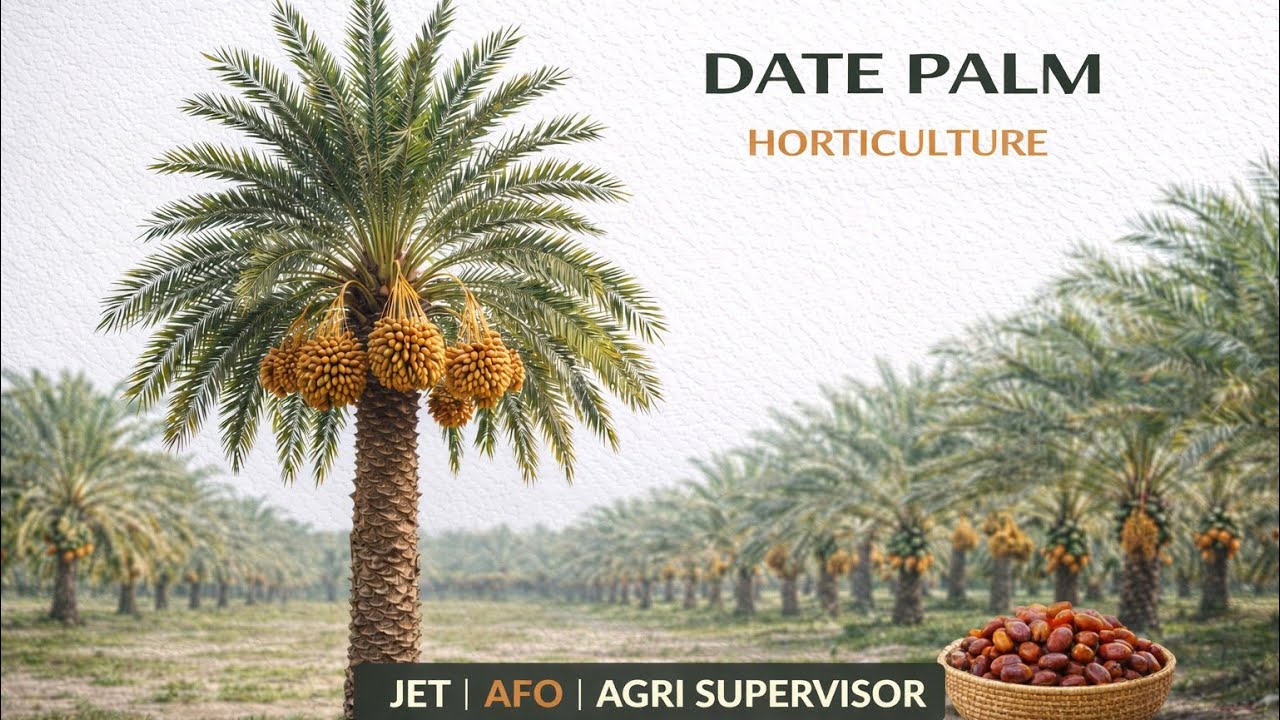 Date Palm (Khajur) | Full Explained | Horticulture | JET | AFO | Agriculture Supervisor