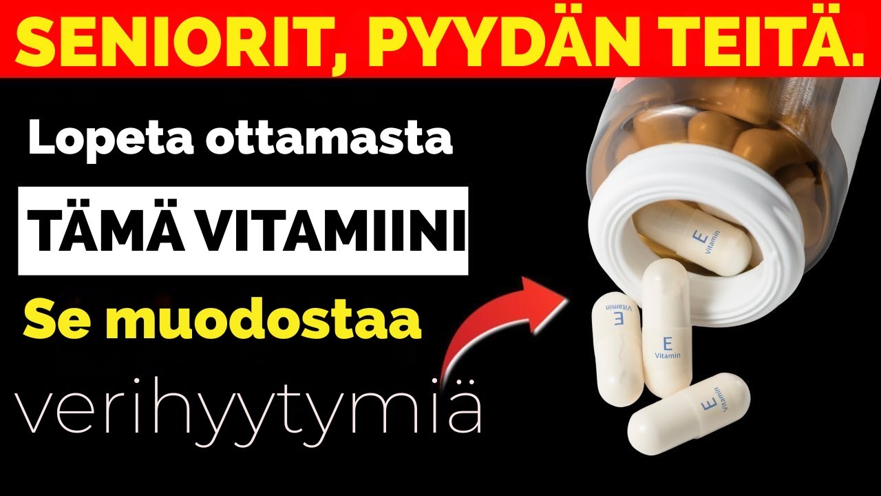 Yli 60-vuotias? N&Auml;M&Auml; vitamiinit lis&auml;&auml;v&auml;t aivohalvauksen riski&auml; y&ouml;n yli (L&auml;&auml;k&auml;ri selitt&auml;&auml;!)