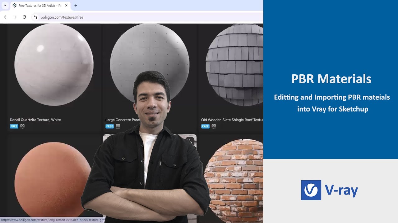 "How to Import PBR Materials into V-Ray- SketchUp: Enhance Your Renders with High-Quality Textures!"