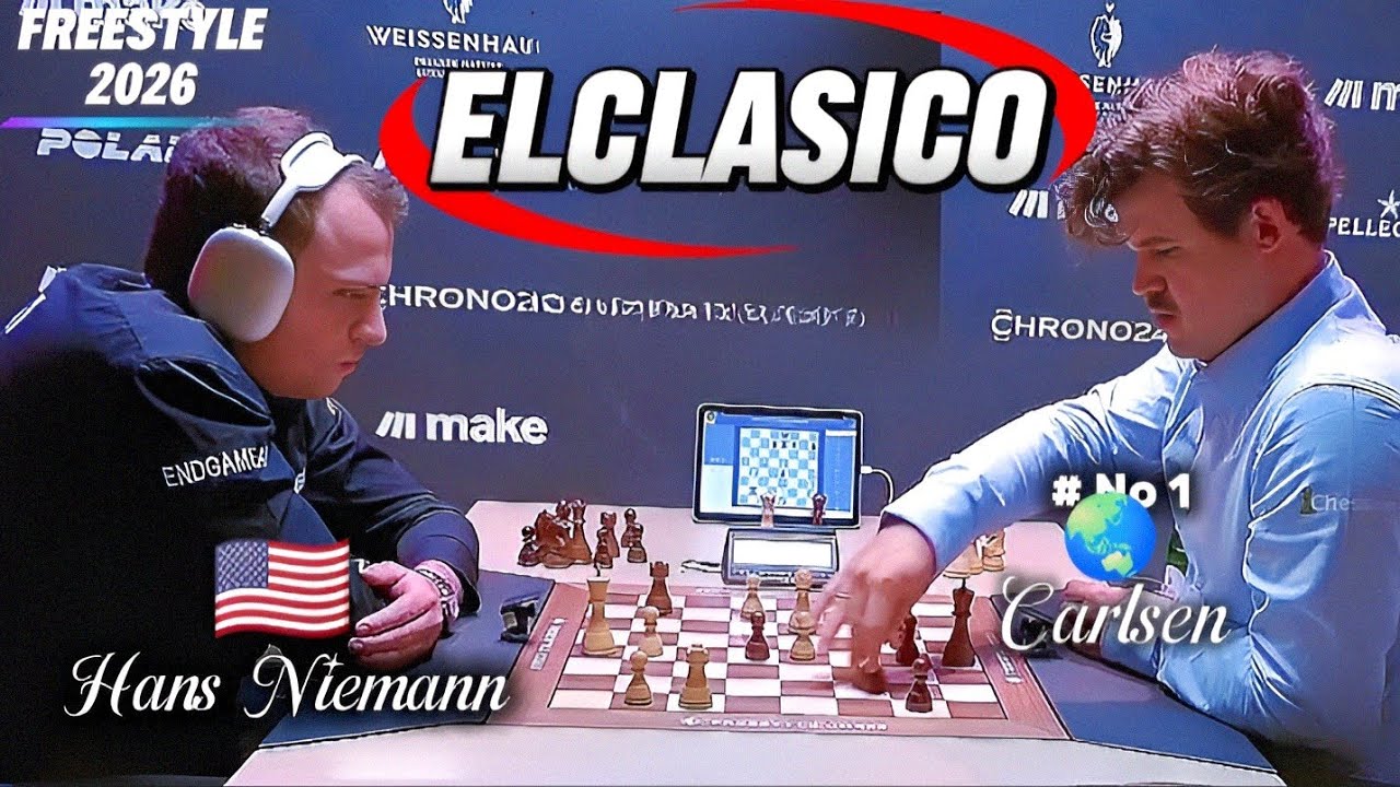 🇳🇴 vs 🇱🇷 Hans Niemann vs Magnus Carlsen | Fide Freestyle World Chess Championship 2026 | Round 1