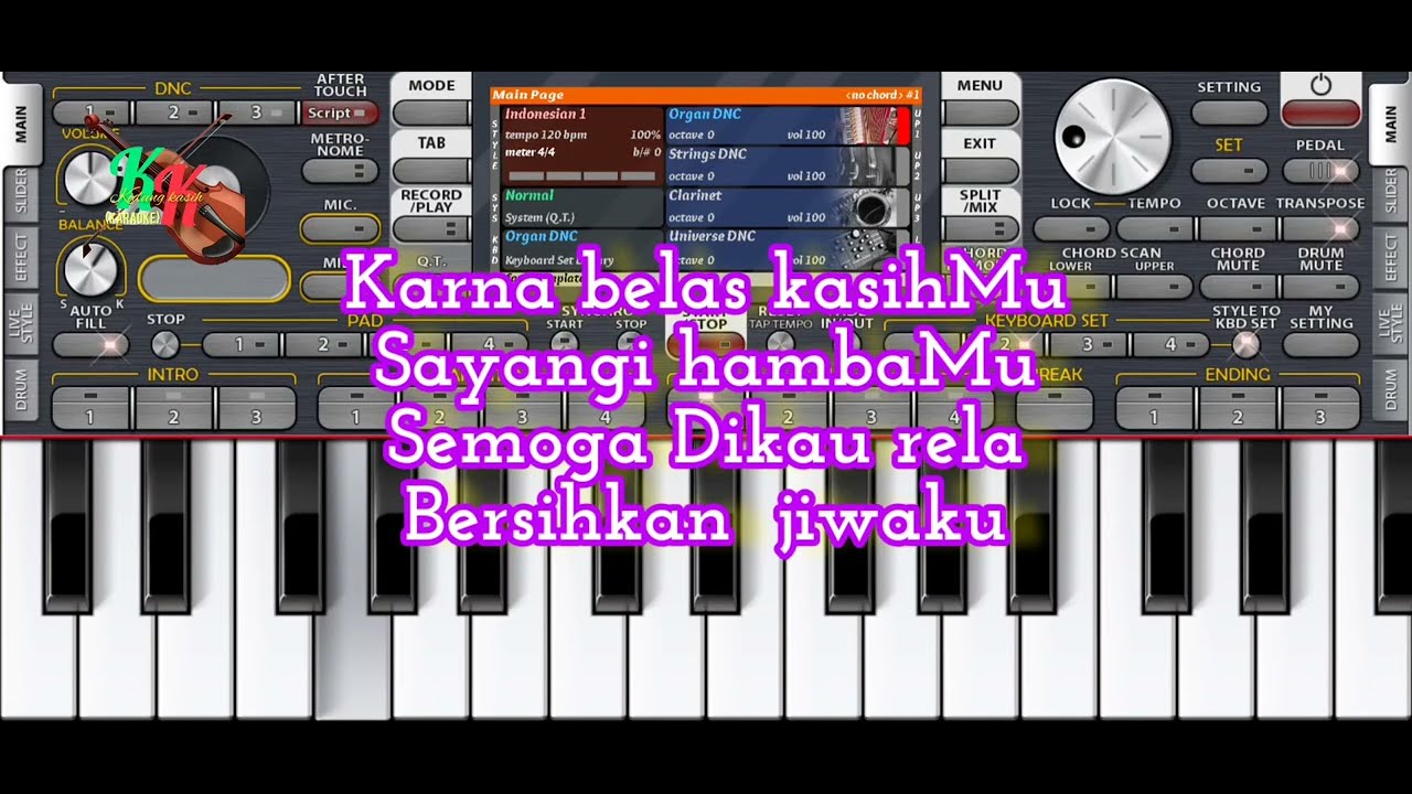 Karna belas kasihMu tanpa vocal ( KARAOKE)