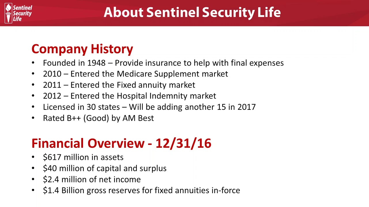 Sentinel Life Insurance Company - Final Expense Agent Training