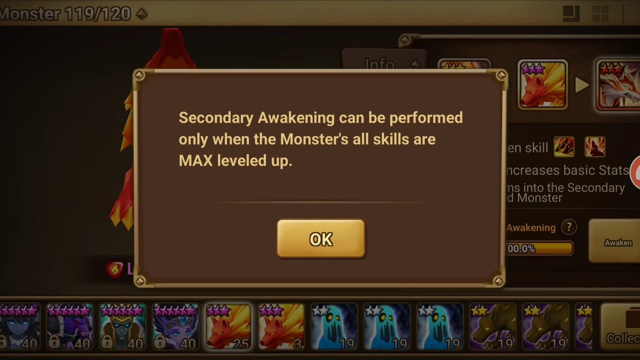 (Read Description) How to skill up my secondary awakening monster , Summoners War DPWU