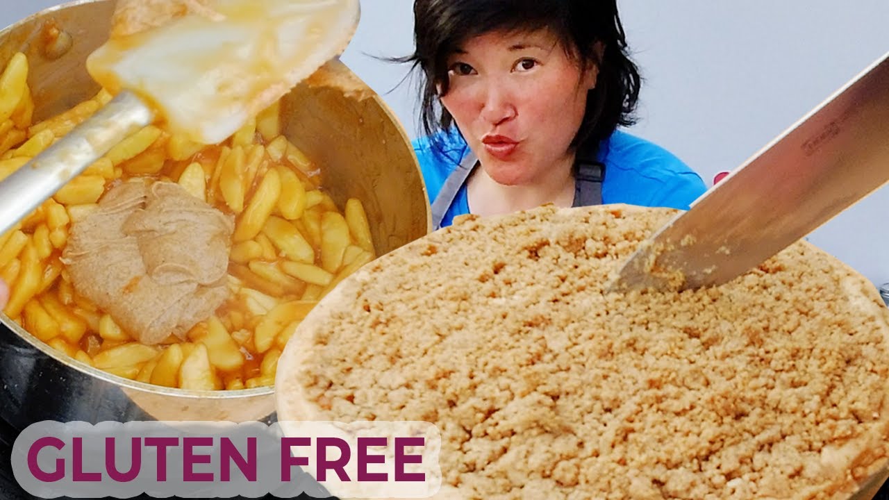Gluten Free Peanut Butter APPLE PIE 🍏🥧👩‍🍳「「 Vegan Optional 」」
