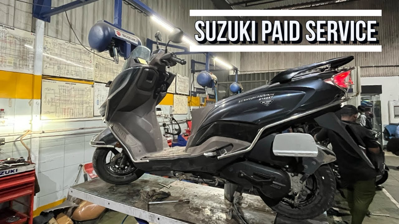 SUZUKI BURGMAN PAID SERVICE | vibration issues & Total cost #burgmanstreet #scooter #suzuki