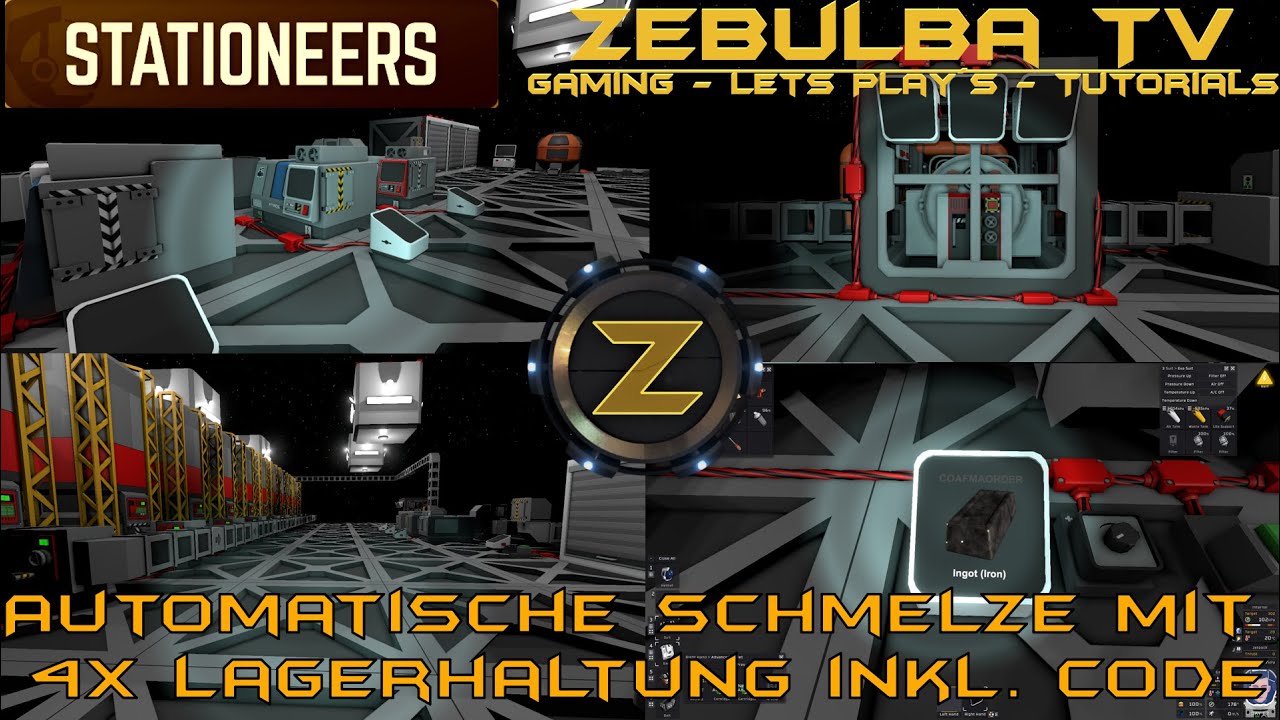 Stationeers Tutorial - Automatische Schmelze + Lagerhaltung in den Maschinen - Automatik Furnace