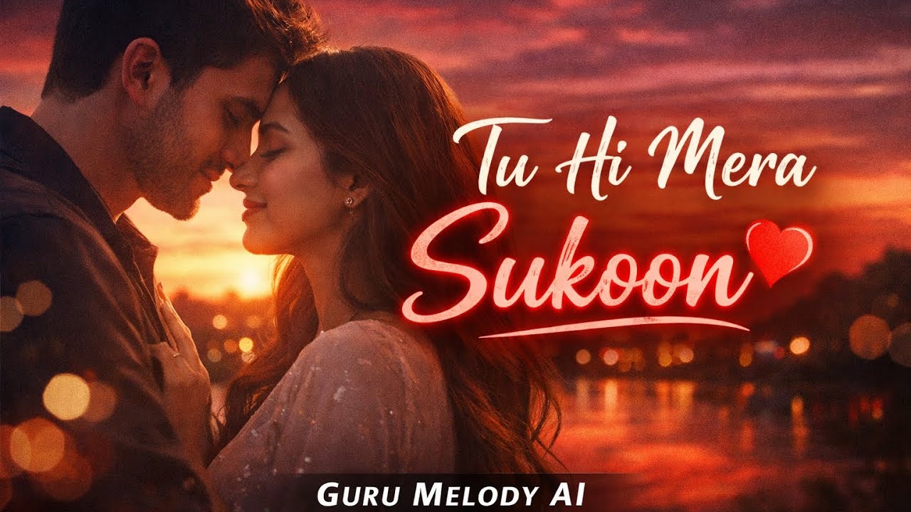 Tu Hi Mera Sukoon ❤️ | Emotional Hindi Romantic Song | AI Love Song | Guru Melody AI