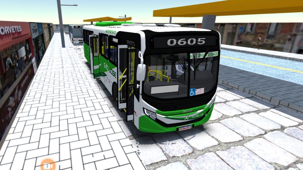 Proton Bus Simulator com MOD mapa cidade popular linha 605 com Caio apache vip V padrão São José-RJ