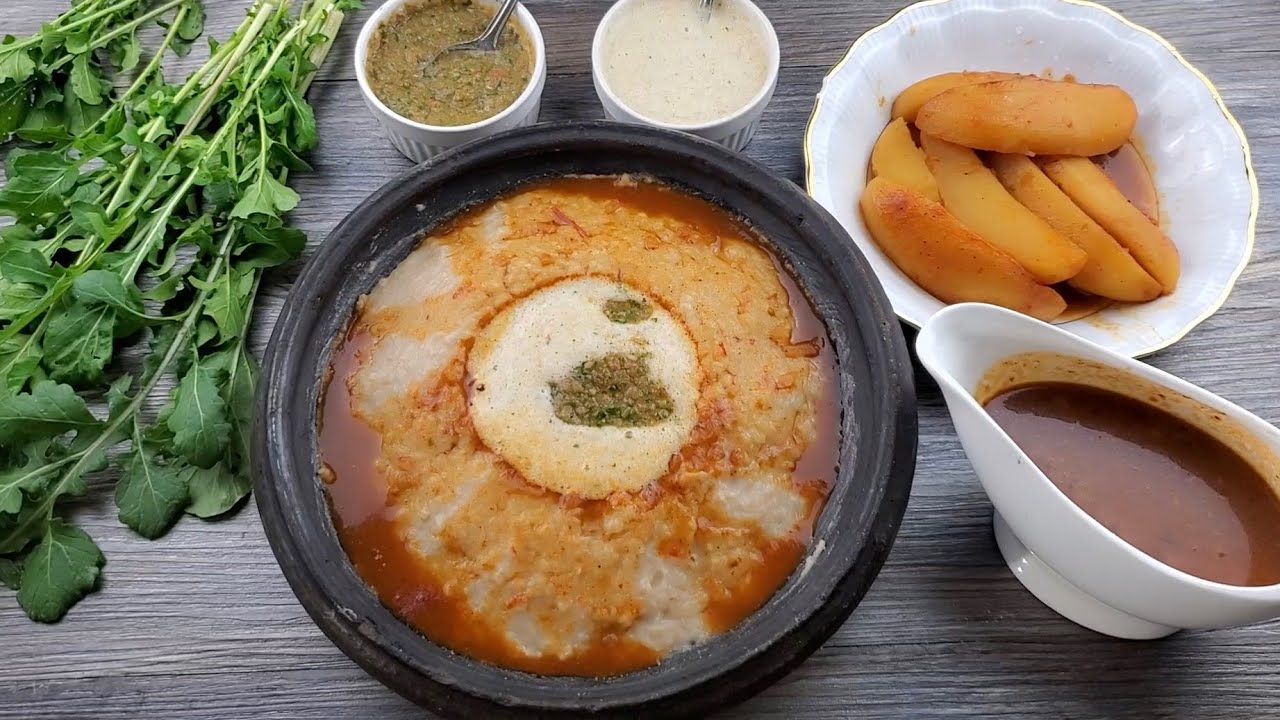 طريقة تحضير مطيط البطاط اليمني yemeni potatoes broth