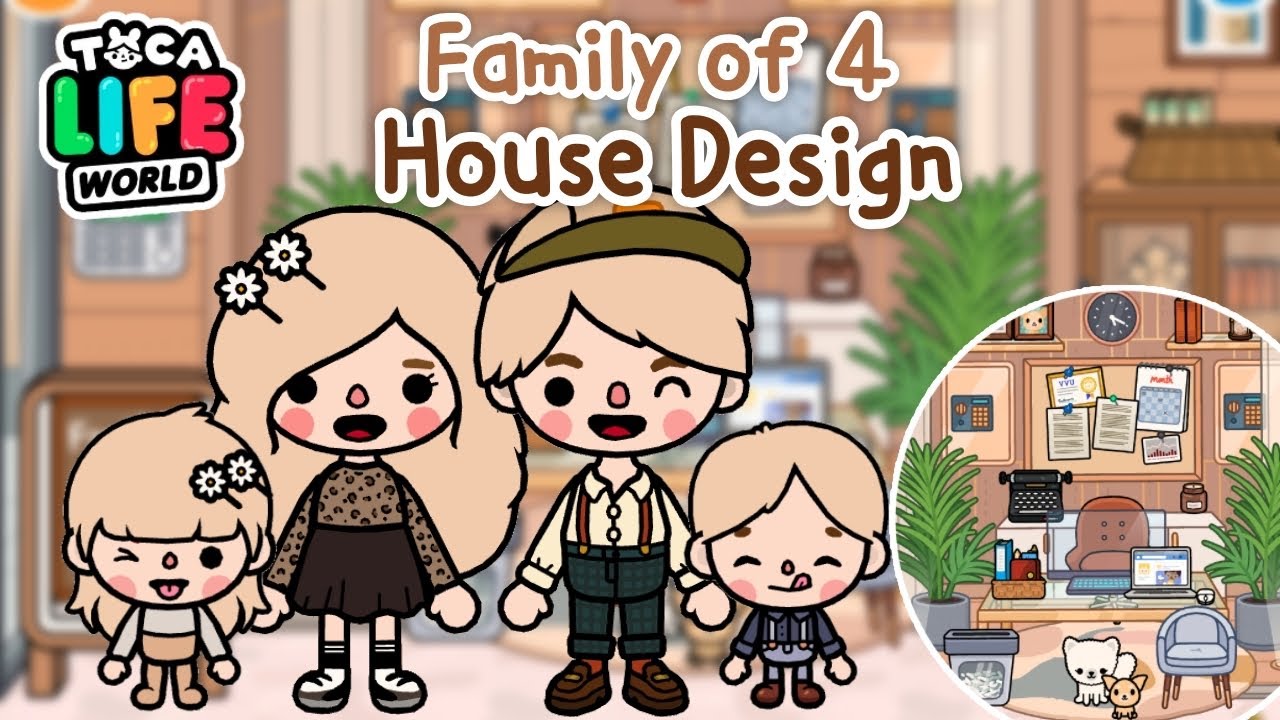 FAMILY OF 4 ! HOUSE DESIGN 🏠✨| Modern Mansion Makeover | Toca Life World 🌏
