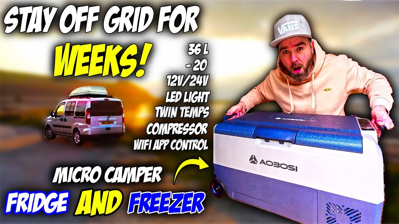AOBOSI 36L Stay Off Grid For WEEKS! 12v Car Fridge Freezer | Full Review