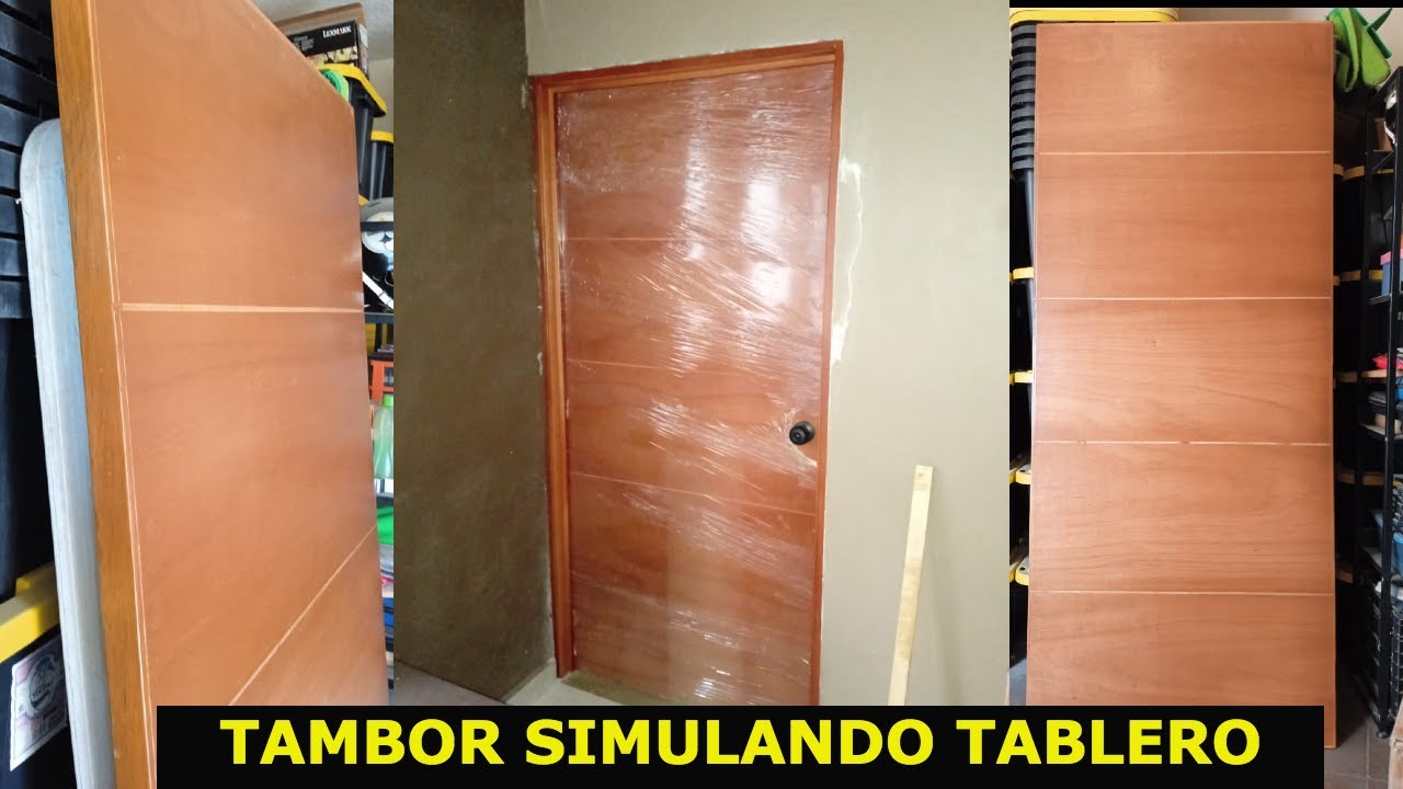 Como hacer puerta de tambor simulando tablero.